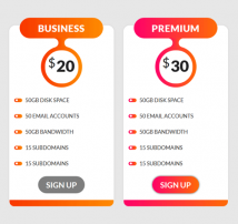 Pricing Table Style 135
