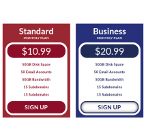 Pricing Table Style 137