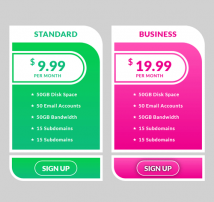 Pricing Table Style 139
