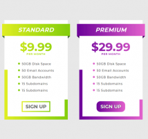 Pricing Table Style 140