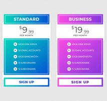 Pricing Table Style 141