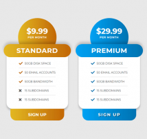Pricing Table Style 142