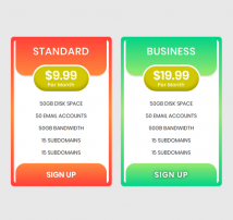 Pricing Table Style 143