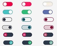 MoreToggles.css : Pure CSS nice-looking Toggles