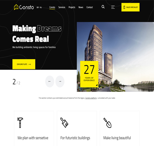 Consto | Industrial Construction Company Joomla Template