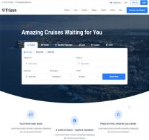 Trizen - Travel Hotel Booking HTML5 Template with Dashboard