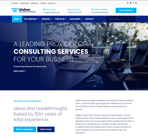 Wolton - Business & Corporate Joomla Template