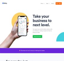 Finity - Landing Page Template for SaaS, Startup & Agency