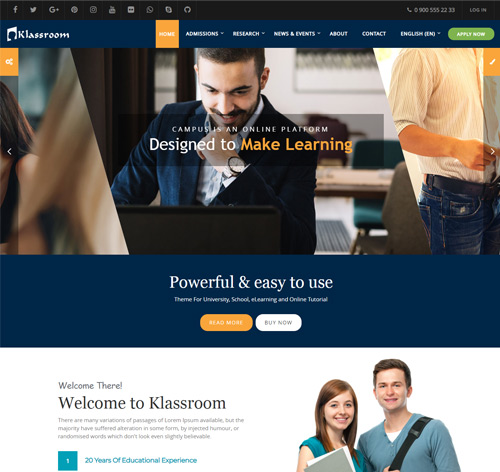 Klassroom - Premium Moodle Theme