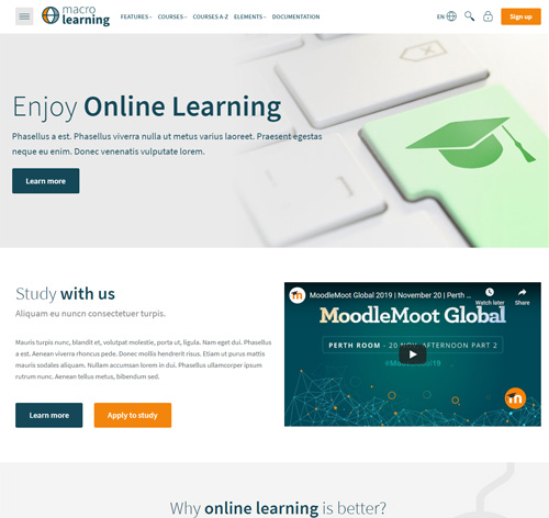 Macro Learning | Premium Moodle Theme