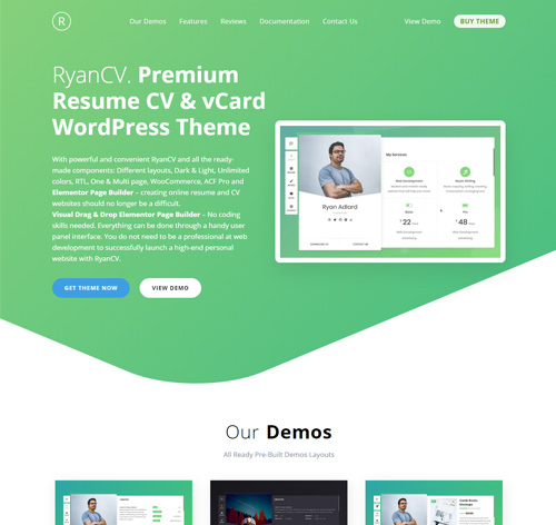 RyanCV - CV Resume Theme
