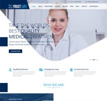 Trustlife - One Page Joomla Medical Template