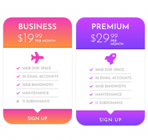 Pricing Table Style 179