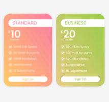 Pricing Table Style 238