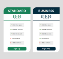 Pricing Table Style 248