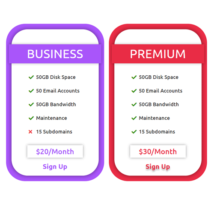Pricing Table Style 251