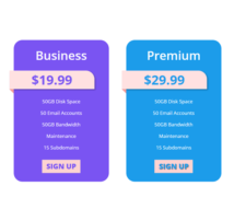Pricing Table Style 280