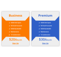 Pricing Table Style 286