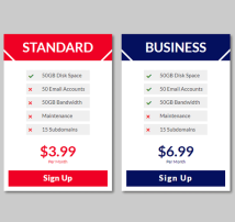 Pricing Table Style 303